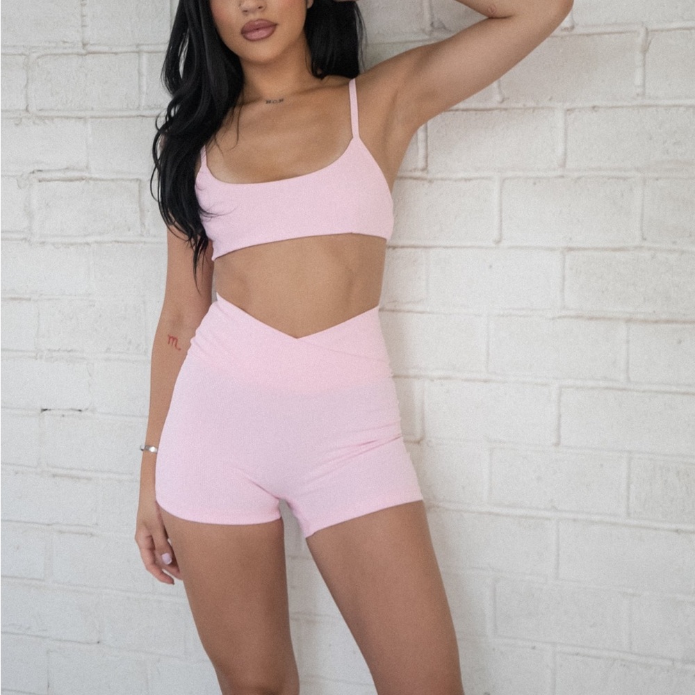 NWT Model Short Ribbed Size XS - Guava - Picture 3 of 10